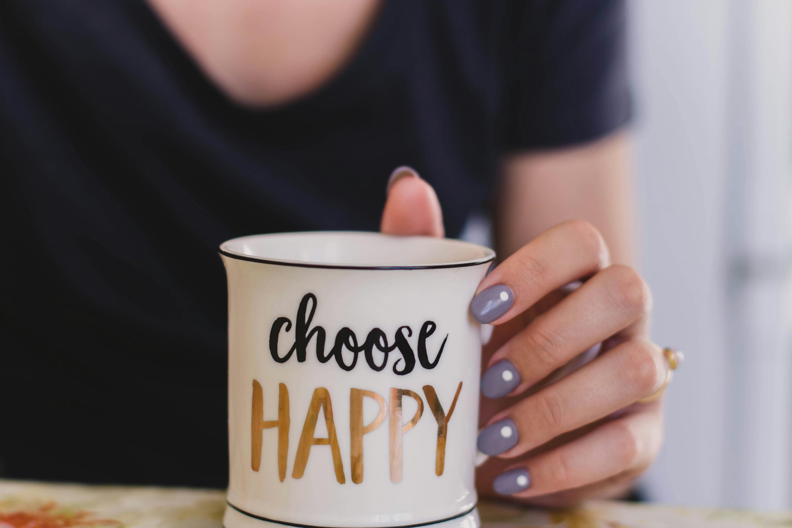 choose happy coffee mug