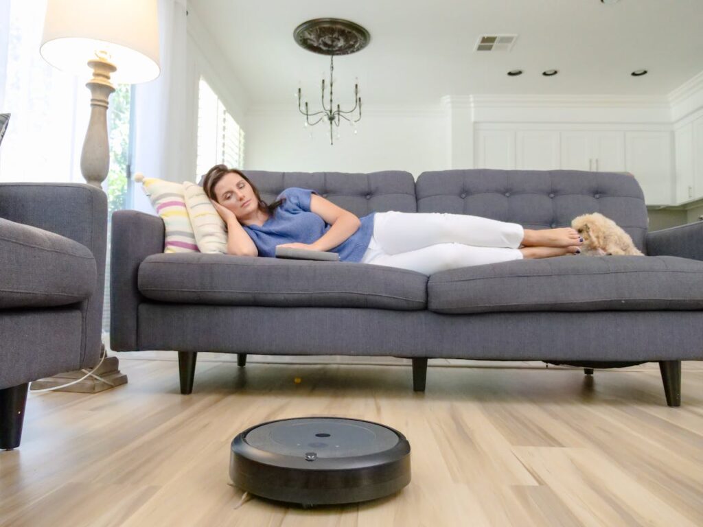 Robo vacuum to make working from home easier for mom's life 