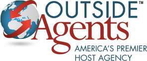 Outside Agents Logo. A host agency for travel agents. 